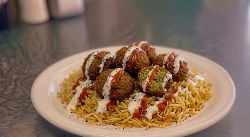 Falafel Over Rice
