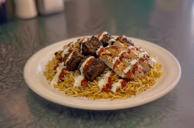 Mix Chicken & Lamb Over Rice