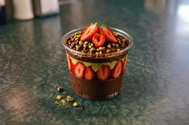 Strawberry Dubai Chocolate Cup